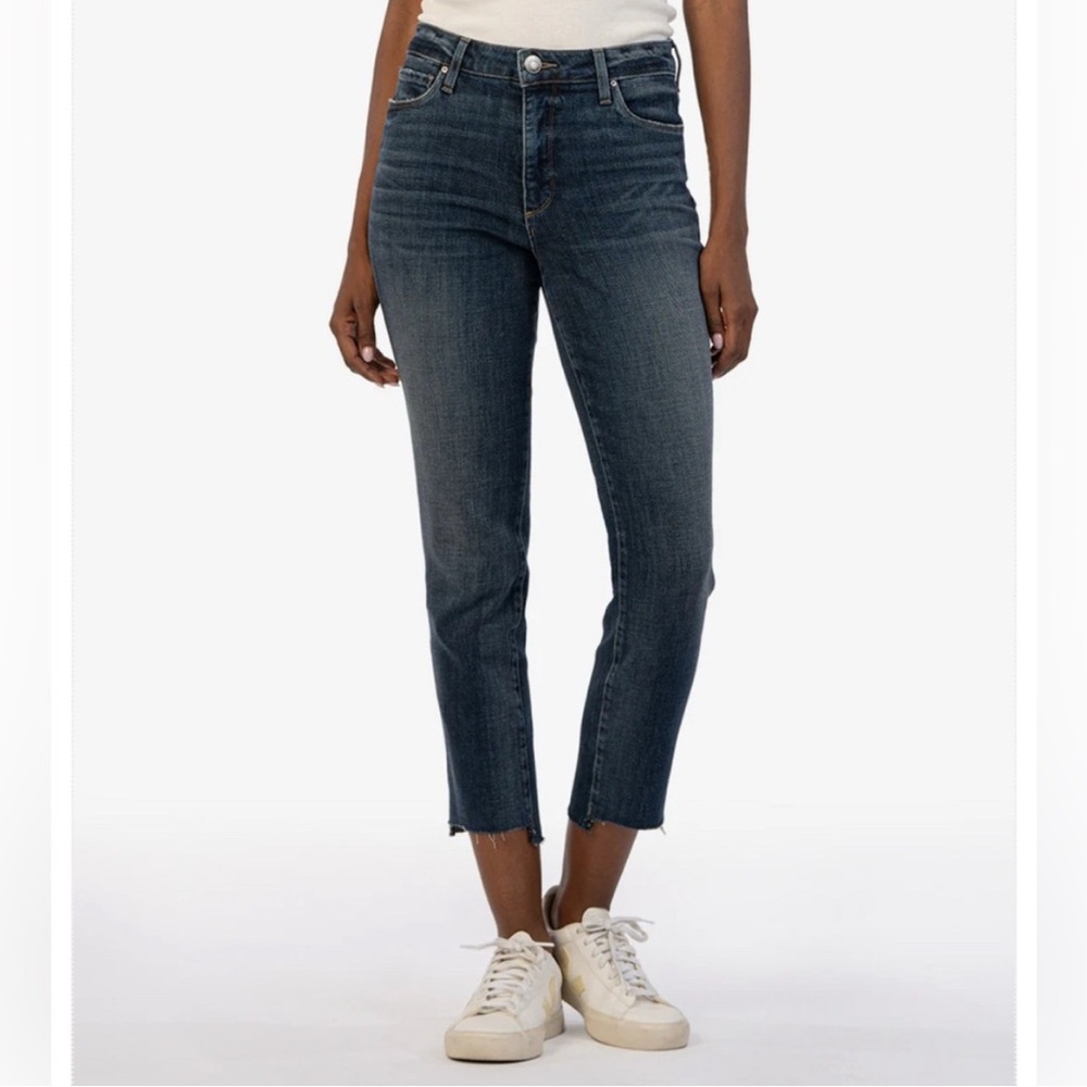 Kut from the Kloth HIGH RISE REESE FAB
AF ANKLE STRAIGHT LEG JEAN - PLUS